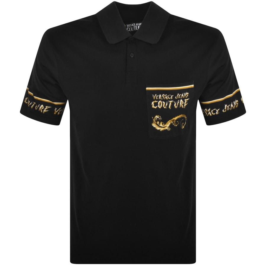 Versace t shirt gold and black top